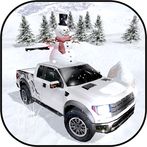 Winter Snow Pickup Truck Drive