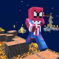 3D parkour blocks: craft word