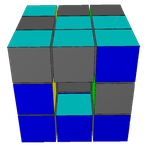 3D Sliding Cube Puzzle