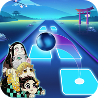 Demon Slayer Tiles Hop Game