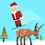Santa goes Skiing : Christmas