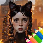 Wednesday Addams Family Art