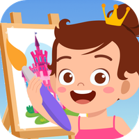 Princesses Coloring Paint Game