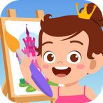 Princesses Coloring Paint Game