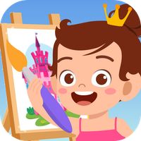 Princesses Coloring Paint Game
