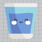 Happy Filled Glass Three