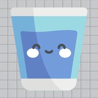 Happy Filled Glass Three
