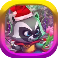Yule Magician Raccoon Escape