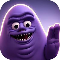 Grimace scary Shake Video Call