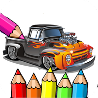 Hotrod car coloring
