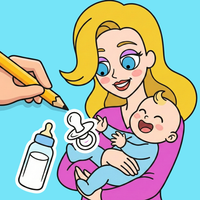 Draw Happy Baby : Puzzle Game