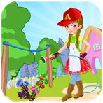 Housekeeper Cleaning House