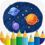 Space Planet Coloring