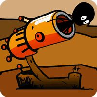 Stickman Dismounting: Cannon