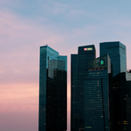 Distant mountain ranges