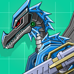 Black Pterosaur Robot Toy War