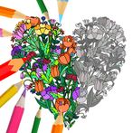 Flowers Coloring Book, Mandala