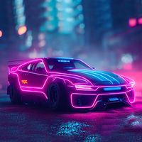 Neon Retro Racing : Music 2023