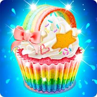 Rainbow Cupcake Cooking Games