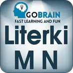 Alfabet. Literki M i N.