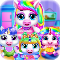 Triplet Newborn Unicorn Baby