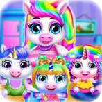 Triplet Newborn Unicorn Baby