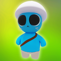 Blue Mushroom Cat Survival