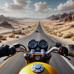 Highway Bike Traffic Rider