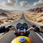 Highway Bike Traffic Rider