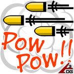 Cowboy. Golden shooting