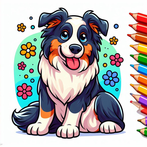 Border Collie Lovely Coloring