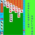 Challenging solitaire game