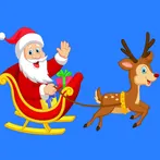 ChristmasSantaSleighFlying