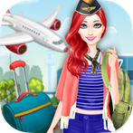 لعبة تلبيس مضيفة الطيران - الع