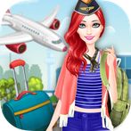 لعبة تلبيس مضيفة الطيران - الع