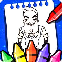 neighbor's coloring horror