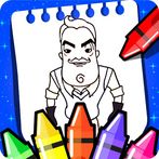 neighbor's coloring  horror