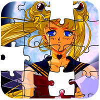 Sailor Moon Jigsaw Game Puzzle