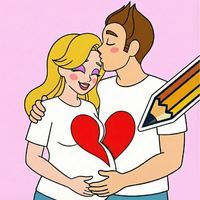 Draw Happy Baby : Puzzle Game