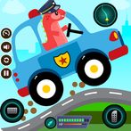 Dinosaurs Police Car Kids Game