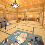 Escape from the large room dur