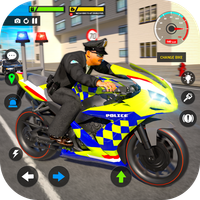 Police Bike Stunt Race Game