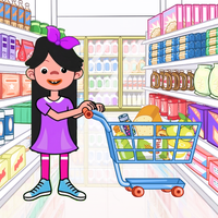 Kids Supermarket Shopping Game
