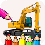 Excavator Coloring Game