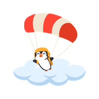 Downfall: Penguin Parachute!