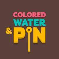 Colored Water and Pin