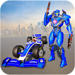 Formula Car Robot Police Game