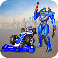 Formula Car Robot Police Game