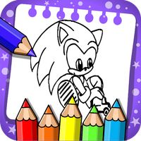 sonni coloring the hedgehog's