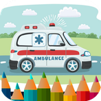 ambulance coloring book